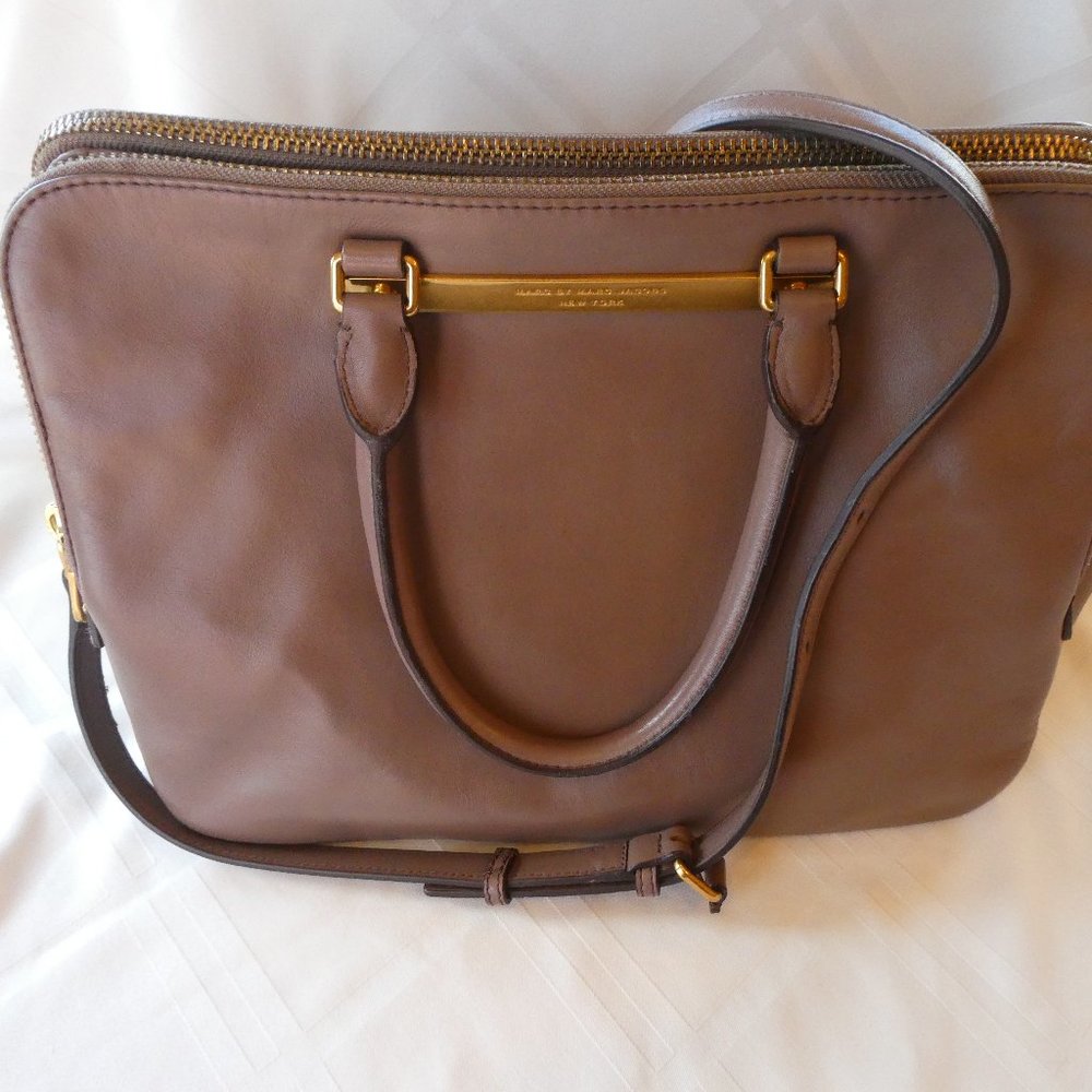 MARC JACOBS Goodbye Columbus Sylvie Top Handle Leather Satchel - Picture 2 of 16